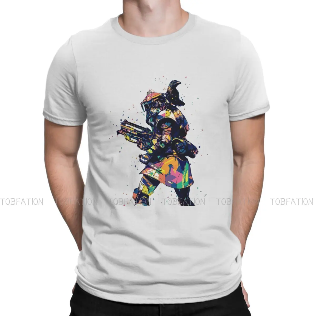 

Apex legends Star Warrior Game 100% Cotton TShirts Bloodhound Pop Art Print Men's T Shirt Funny Clothing 6XL