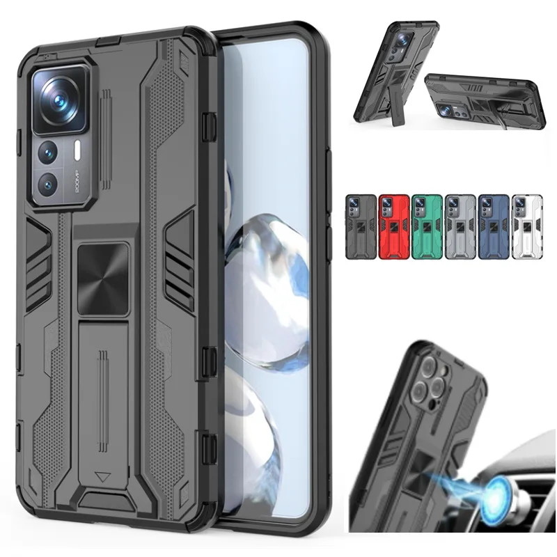 

For Xiaomi 12T Pro Case Silicone Hybrid Armor PC Stand Phone Case For Xiaomi Mi 12T Pro 12TPro Mi12T Pro Xiaomi12T Pro 5G Cover