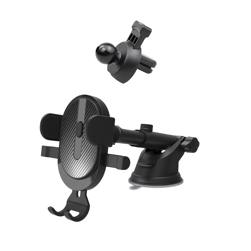 

1Set Durable Car Phone Holder Non-skid Car Phone Rack Cellphone Bracket Black
