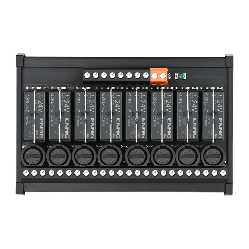 ENMG пружинное 8-позиционное реле 16-позиционный модуль постоянного тока 24 В 12