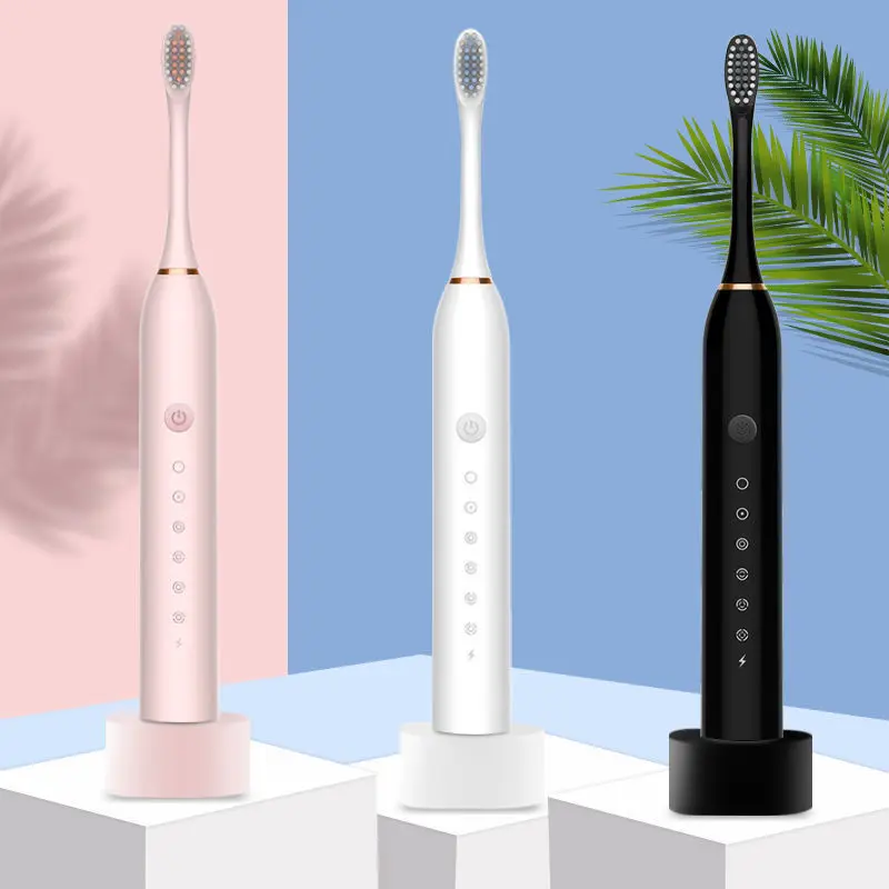 

New Rechargeable Sonic Electric Toothbrush Fully Automatic Adult Children Universal Four Brush Head USB Rechargeable Toothbrush