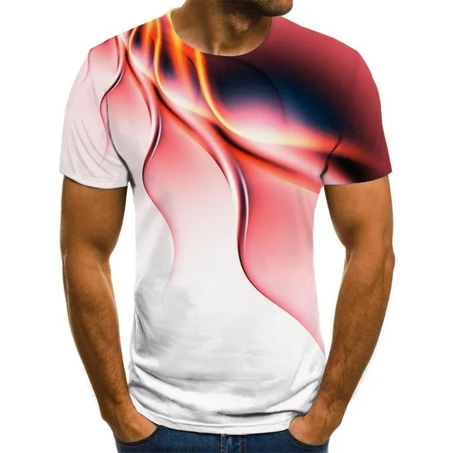 

Fashion casual T-shirt hip-hop street clothing men's 3D printed T-shirt disco short sleeved summer men's party top casual