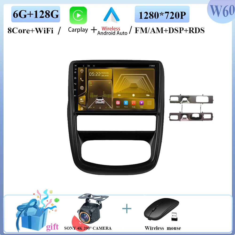 

Android 15 для Renault Duster 1 2010-2014 для Nissan Terrano 2014-2020 Автомобильный радиоприемник Стерео Мультимедийный плеер GPS-навигация Процессор