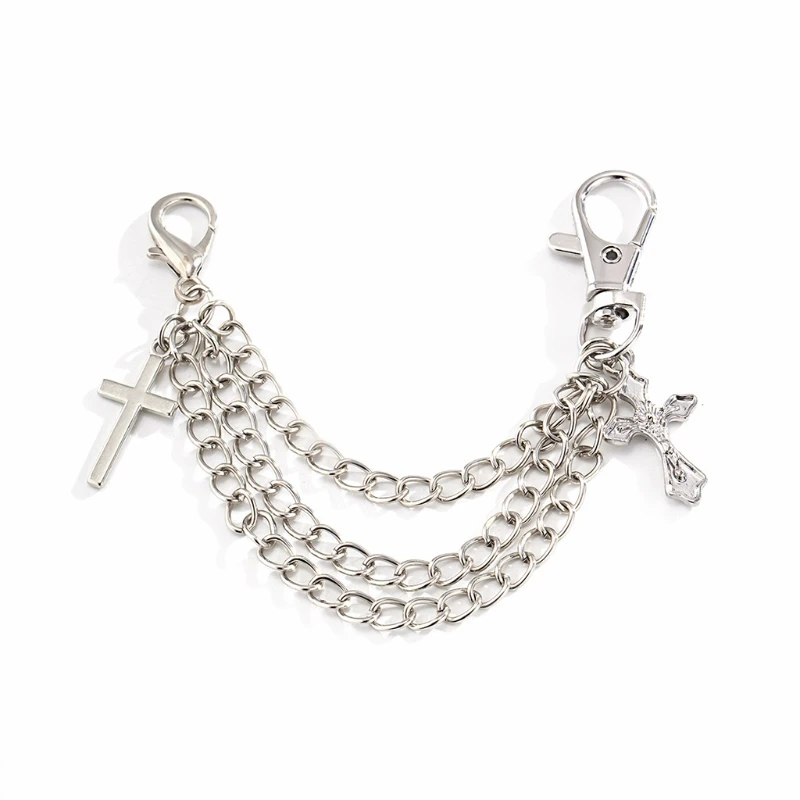 

Women Boot Silver Chain Metal Tassel Shoe Retro Contemporary with for Cross Char