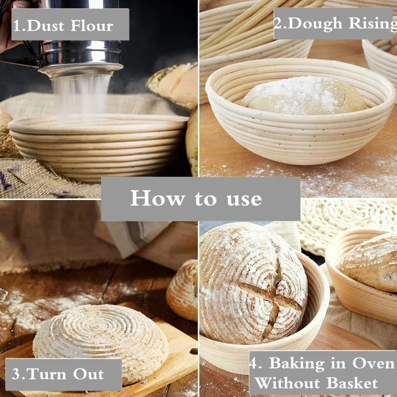 Круглая Овальная Корзина Для Запрета Из Натурального Ротанга С Крышкой Хлеба И