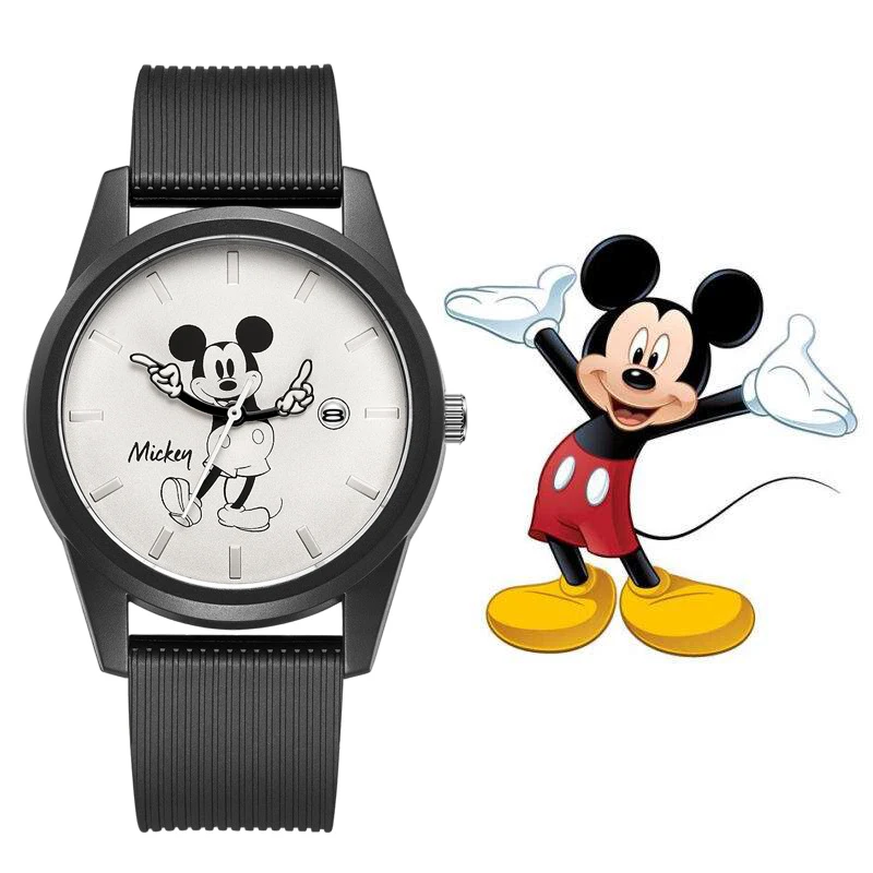 

Disney Cartoon Watch Light Jane Mickey Dial Luminous Pointer Waterproof Dirt Resistant Children's Quartz Watch Birthday Gift