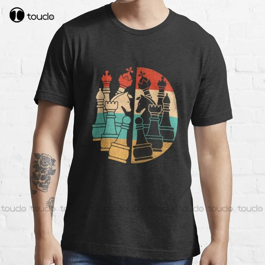 

Vintage Retro Chess - Perfect Gift For Chess Players T-Shirt Muscle Shirt Custom Aldult Teen Unisex Digital Printing Tee Shirt