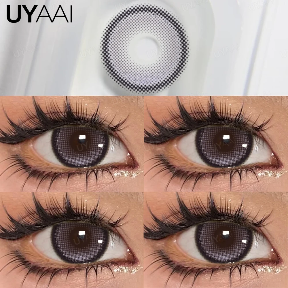 UYAAI ежедневные цветные контактные линзы для близорукости 1 день одноразовые