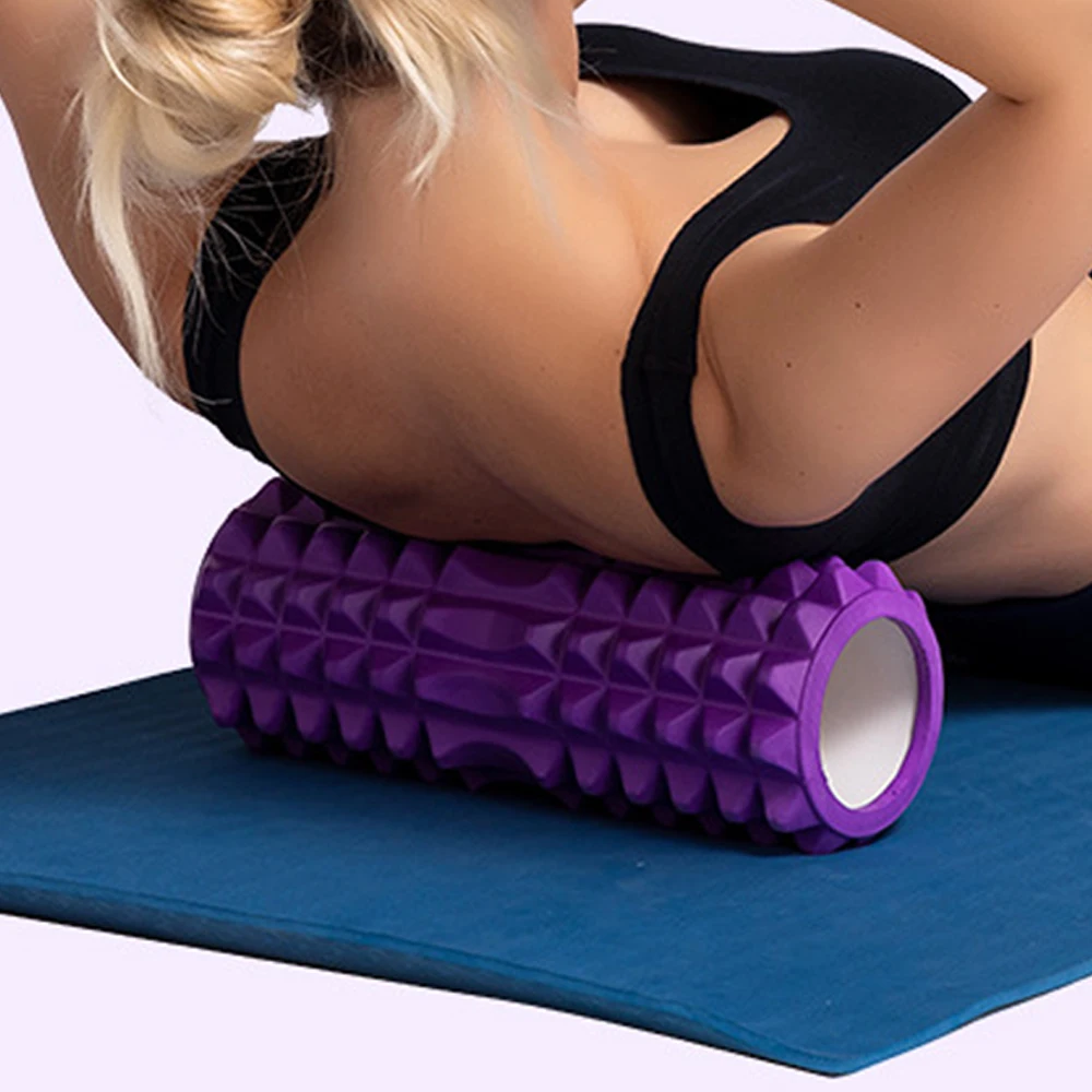 

26cm Yoga Column Gym Fitness Pilates Foam Roller Exercise Back Massage Roller Yoga Brick Home Fitness Equipment