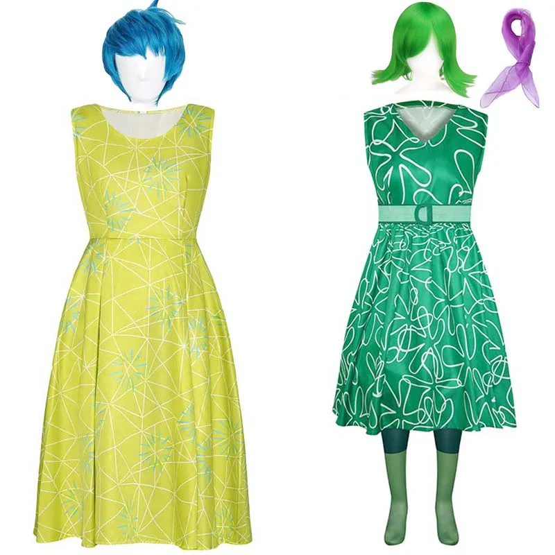 Аниме Косплей внутри Oute Joy костюм восторг платье для Хэллоуина полный комплект