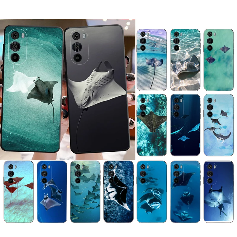 

Phone Case for Moto E22i E22 E32 E40 E20 E7Power E7 E6 Plus Edge X30 20 Lite 20Pro 30 Neo Ultra Fusion Manta Ray Case