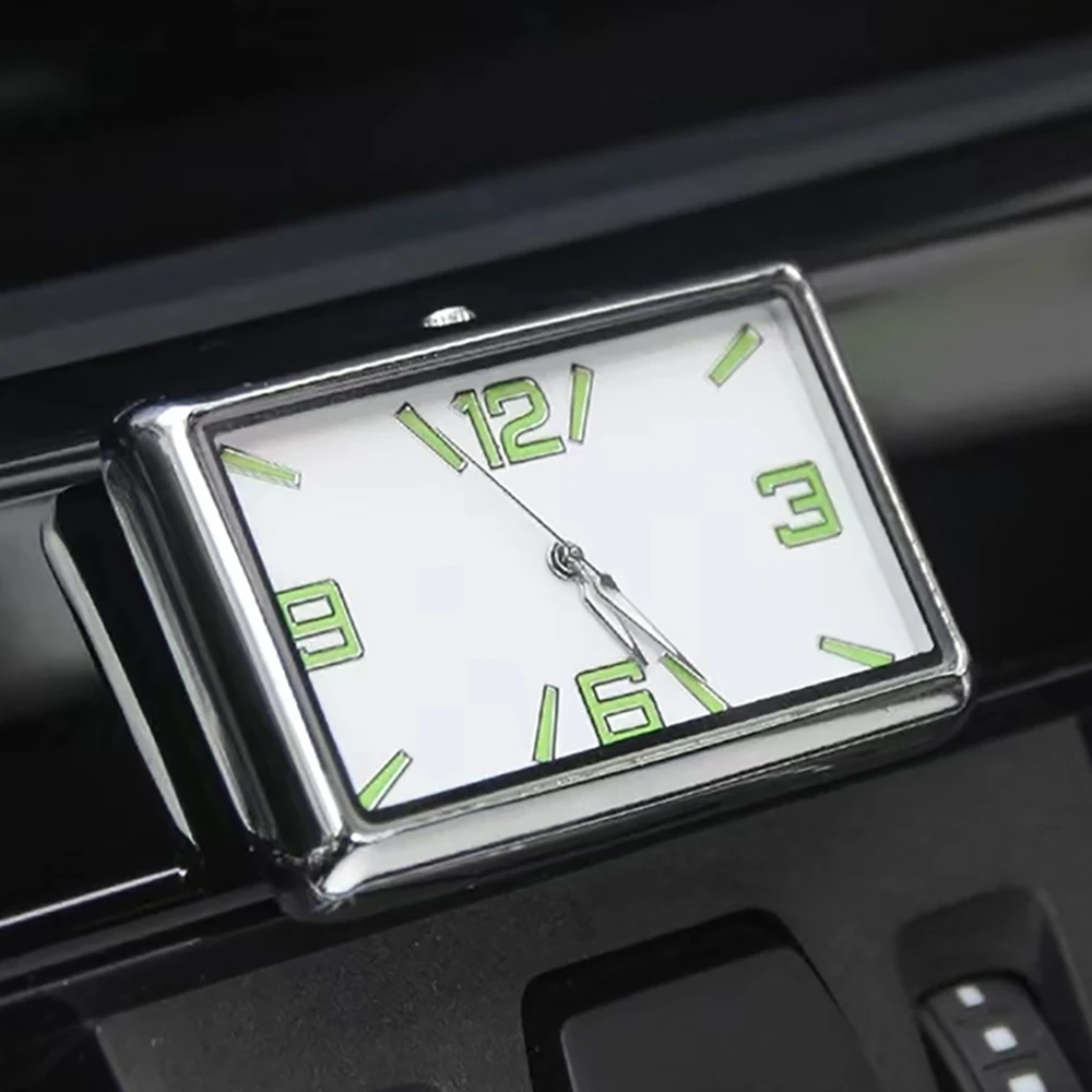 

Автоматические часы-Калибр, кварцевые часы-держатели, автомобильные аксессуары для стайлинга автомобилей, квадратные часы, электронный зажим на вентиляционное отверстие