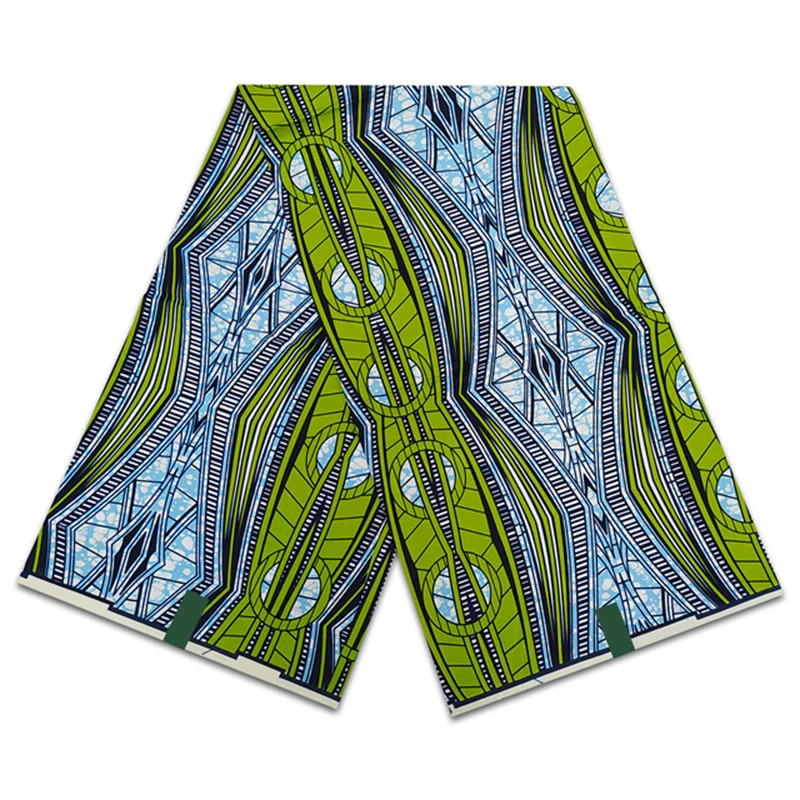 

100% Original Real Pagne Fabric Nigerian Fabric African Wax Fabric Ankara Batik Prints Batik Dutch Fabrics 6 Yards For Wedding