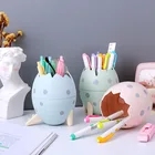 Пластиковый держатель для ручек в виде Яйца динозавра, креативный Настольный органайзер, карандаш, контейнер для канцелярских принадлежностей, подарок для детей