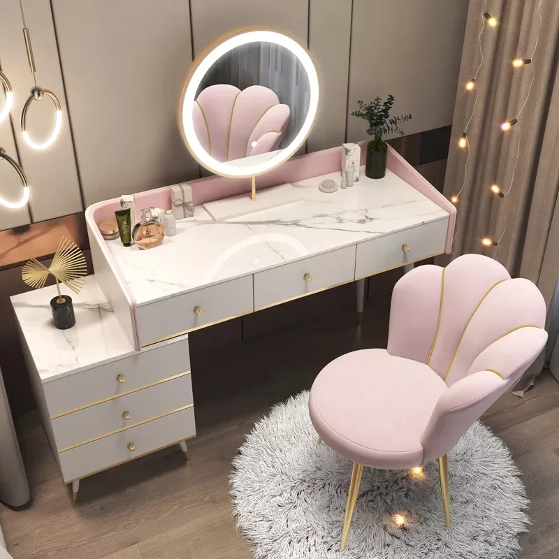 

Light Luxury High-grade Sense Dresser Modern Minimalist Cabinet Integrated Small-family Bedroom Makeup Table Dressing Table