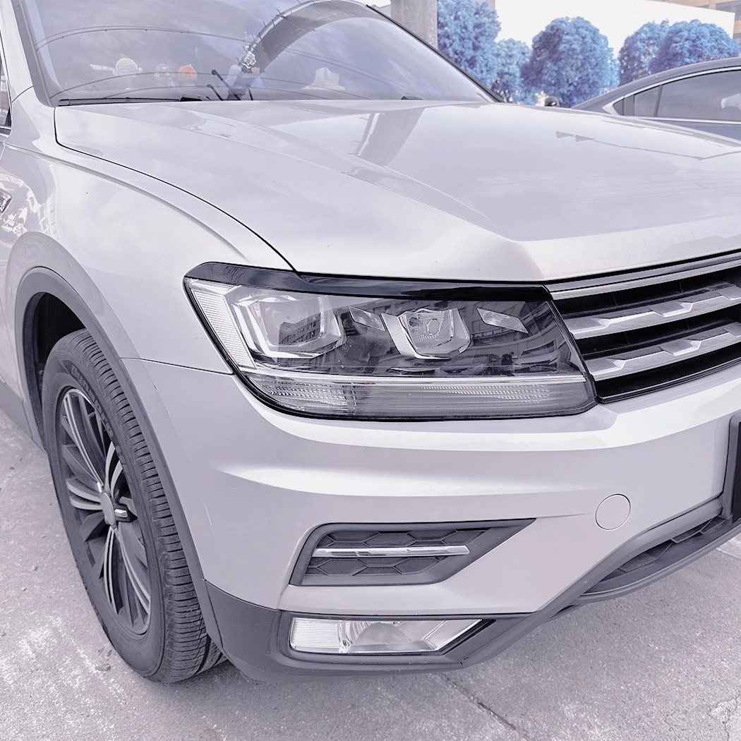 

Аксессуары для фар, бровей, передняя внешняя молдинговая накладка, усиление для Volkswagen Tiguan MK2 2017 2018 2019 2020, брови