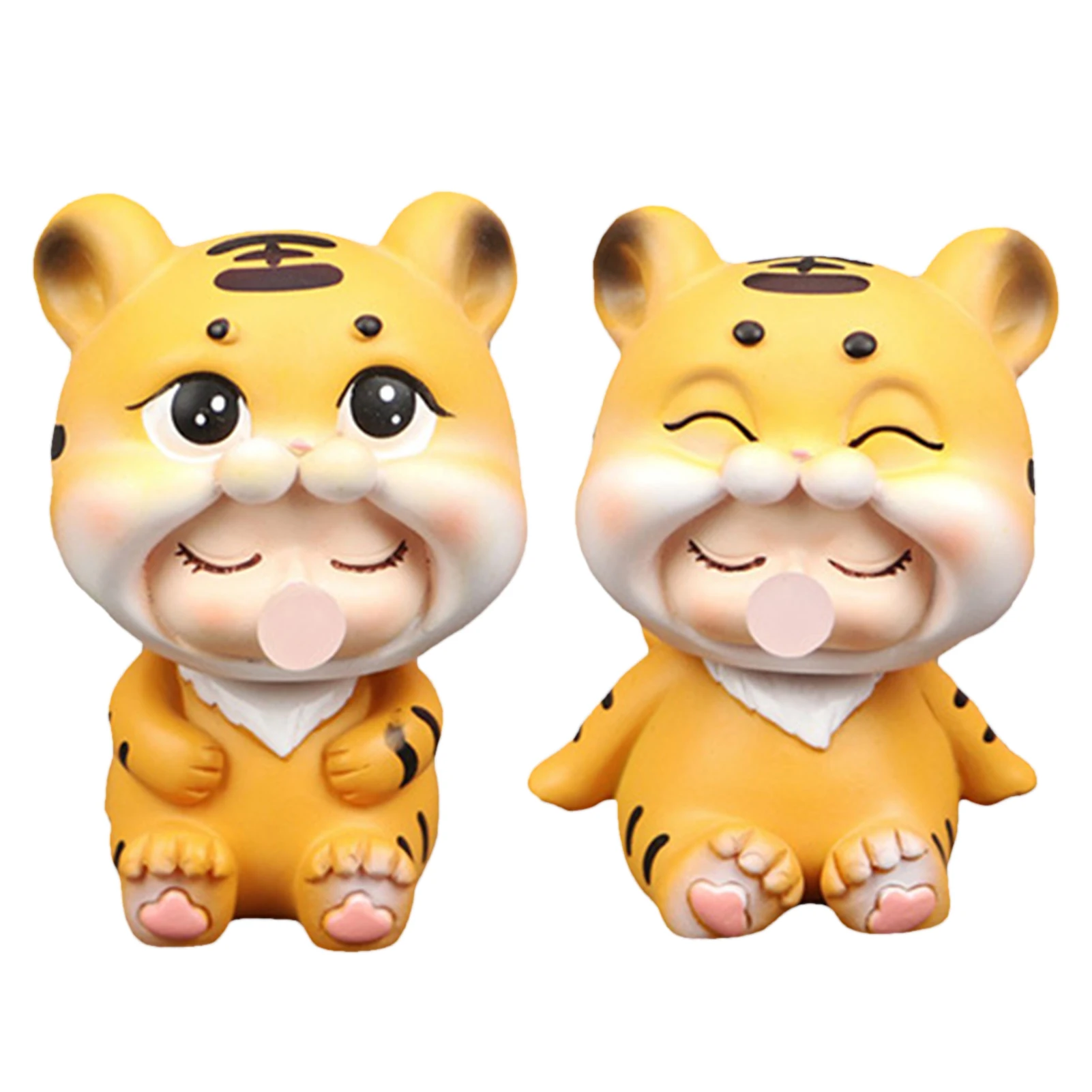 

2022 New Goods Tiger Figurines Figure 2022 Symbol Chinese New Year Twelve Zodiac Home Car Desktop Ornaments Decoration Mascot