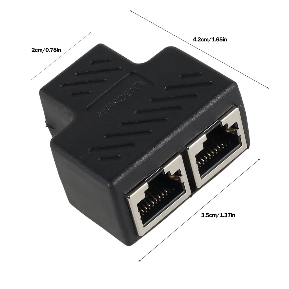 Разветвитель Ethernet с 1 на 2 порта сетевой адаптер соединитель RJ45 переходник