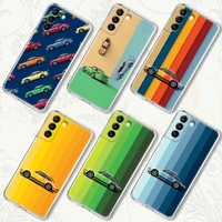 luxury sport car clear cases for samsung galaxy s21 s20 fe s22 ultra s10e s10 s9 plus 5g soft phone cover color is a power coque