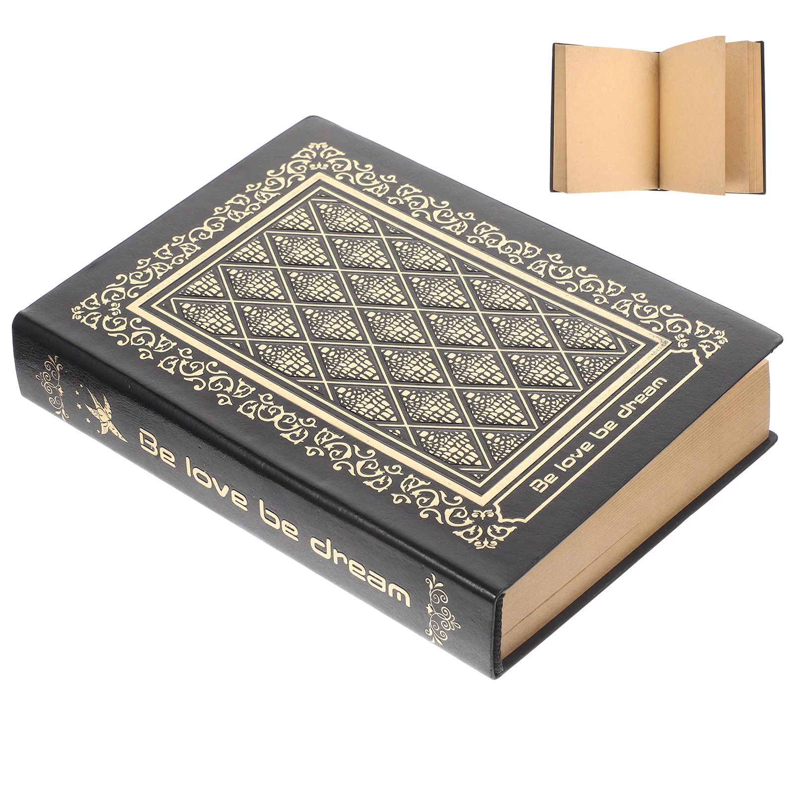 

Embossed Notebook Retro Scrapbook Journal Men Writing Women Vintage Travel