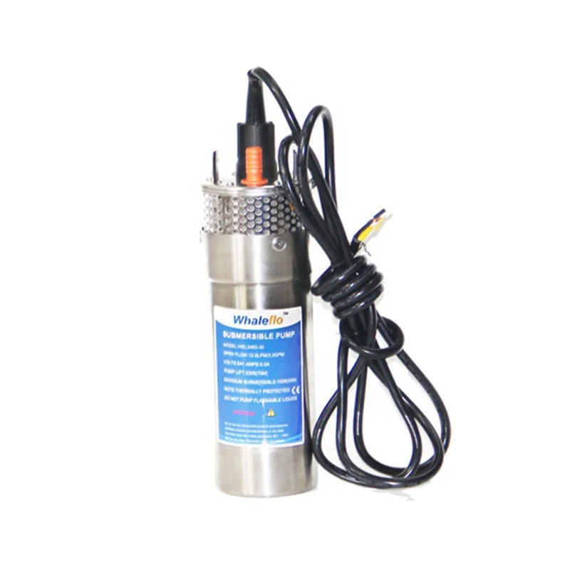 

Whaleflo Stainless Steel 24V DC Solar Water Pumps 720LPH for Deep Well Irrigation Home Water Supply