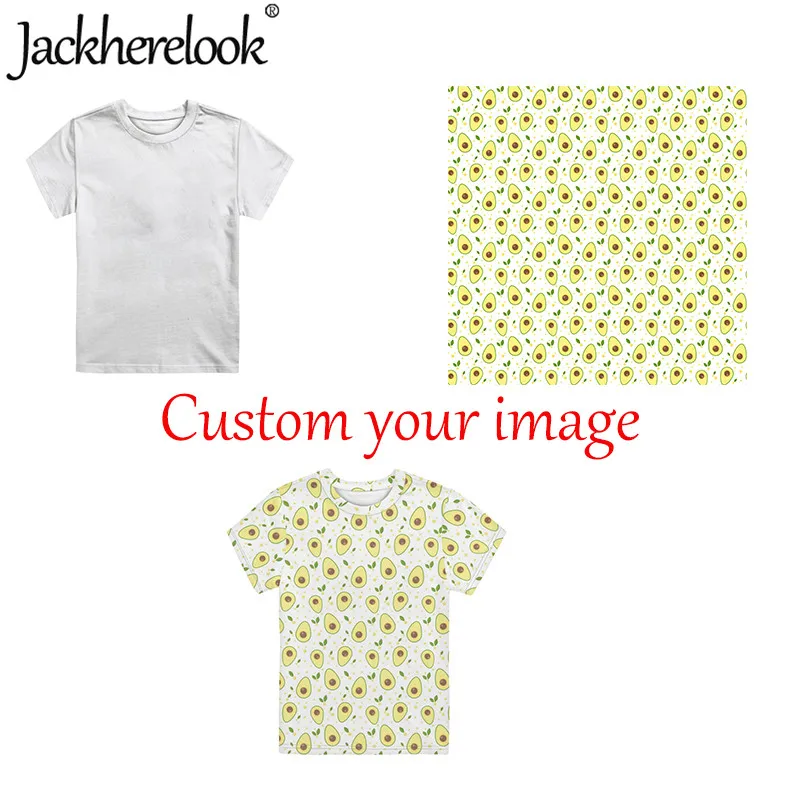 

Jackherelook Custom Your Image/Logo/Text/Pattern Chirdren's Casual Polyester Shirts Stylish Short Sleeve T-shirts for Boys Kids