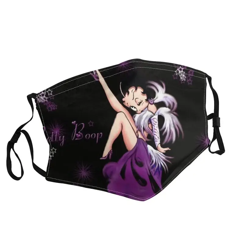 

Boop Bettys Fairy Breathable Face Mask Unisex Cartoon Tv Movie Anti Haze Dustproof Protection Cover Respirator Mouth-Muffle