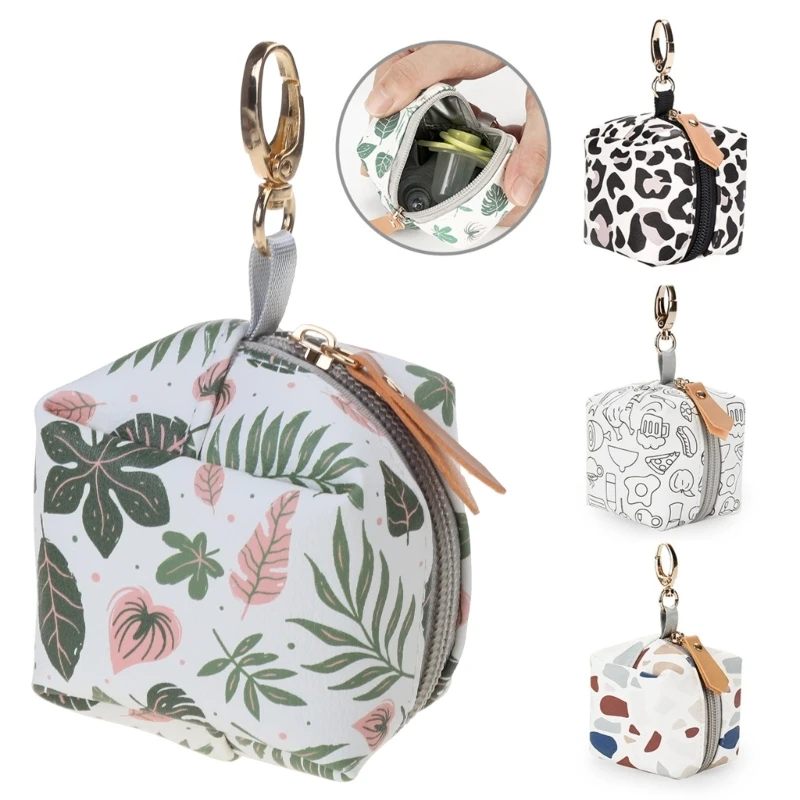 

Waterproof Pacifier Case Key-Pod Holder PU Pacifier Holder Bag Pacifier Bag Pacifier Storage Container Holds 2 Pacifiers A2UB
