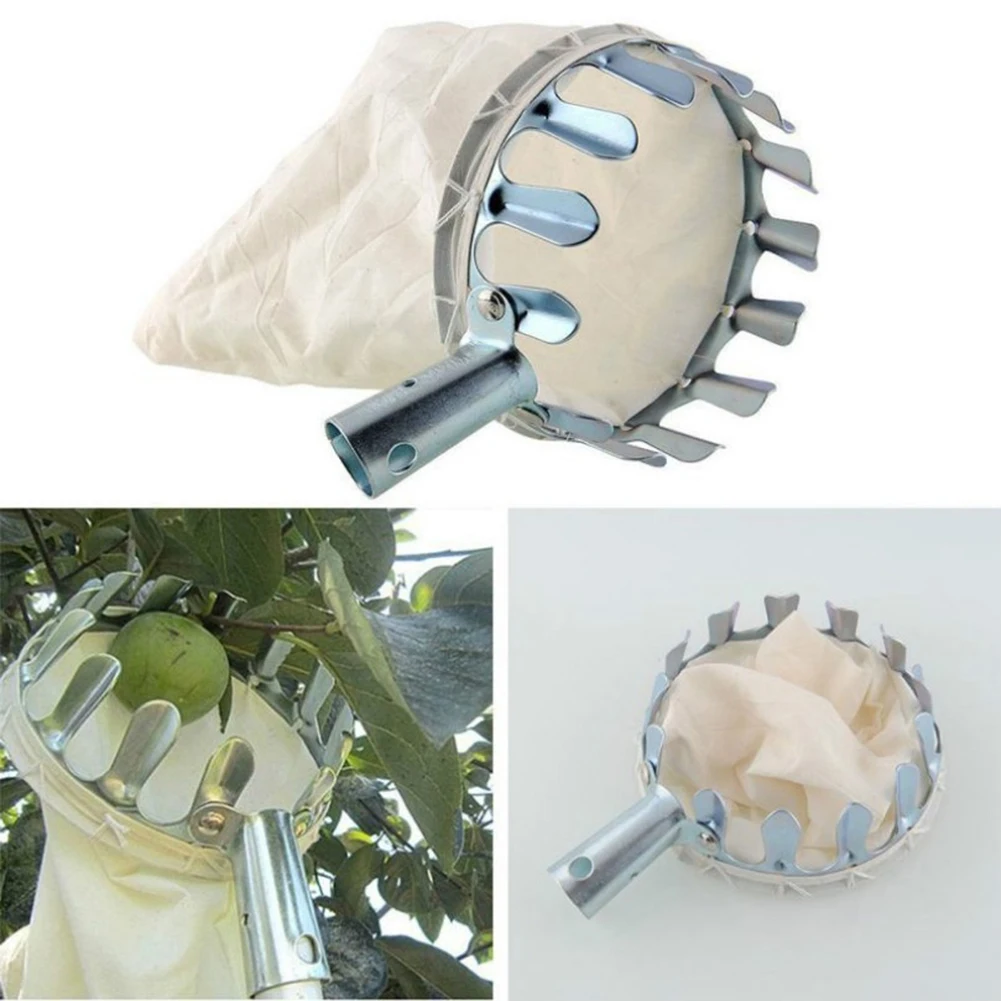 

1PC Fruit Picker Head Orchard Gardening Greenhouse Pear Peach Orange Collection Picking Catcher Device without Handle
