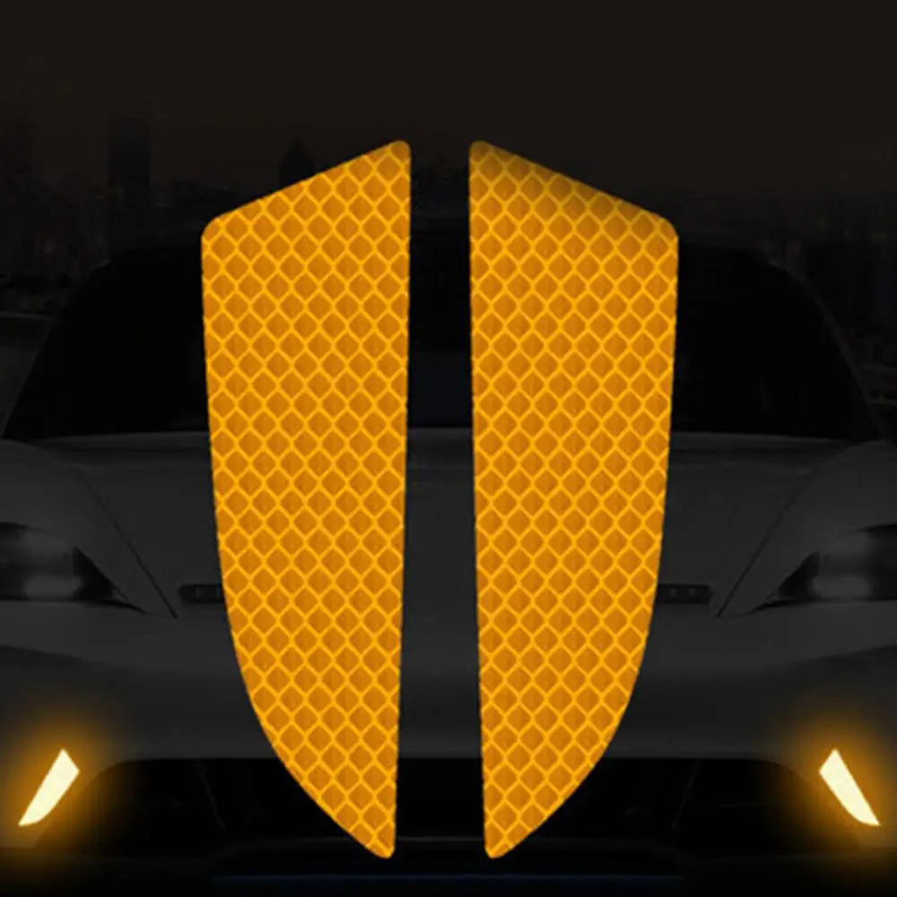 

Универсальные изысканные наклейки на передний бампер автомобиля, 2 шт., Предупреждение ждающие знаки, ультратонкие наклейки на автомобиль, ...