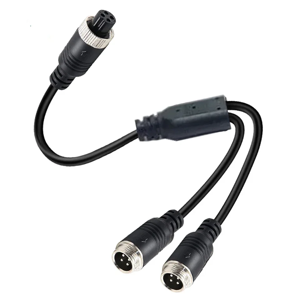 QXNY 4-контактный авиационный разъем папа/гнездо на 2-контактный Y-образного