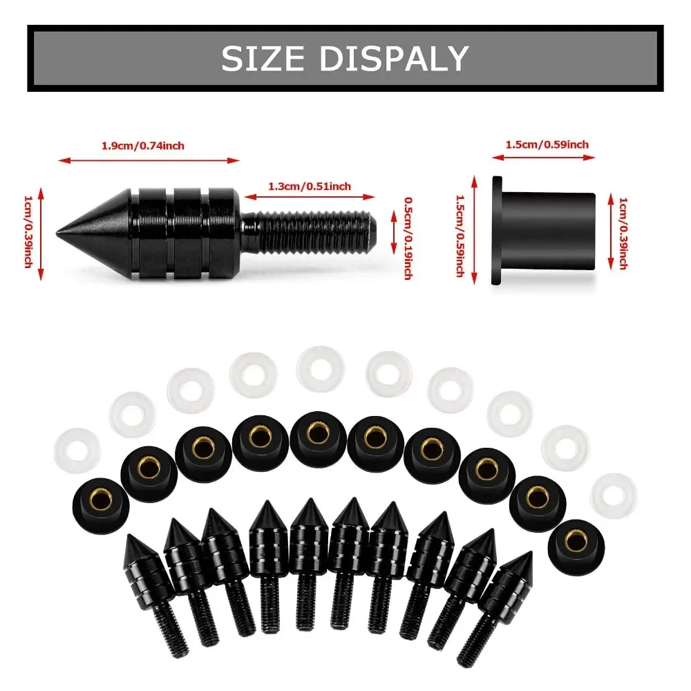 Мотоциклетные аксессуары шипы болты для лобового стекла винтовая гайка