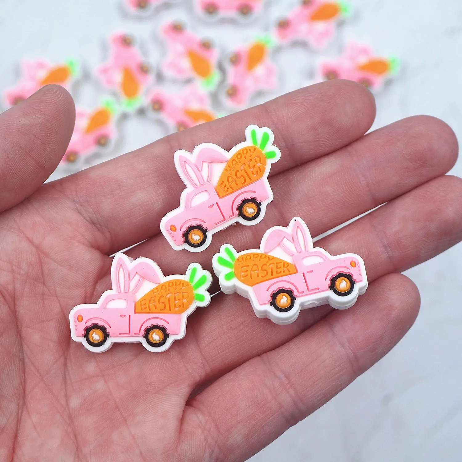 Chenkai 50 шт. силиконовые фокусные бусины в виде моркови кролика грузовика для