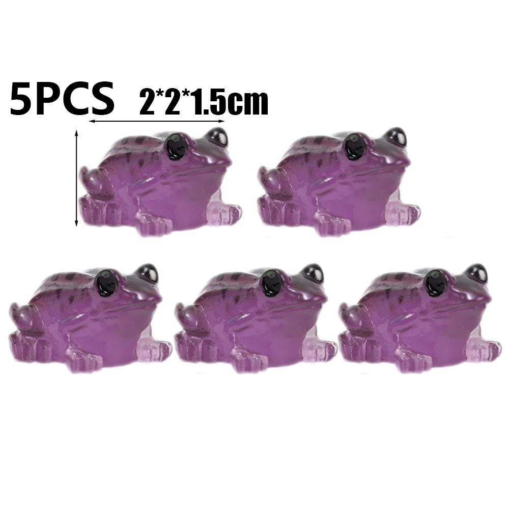 

Миниатюрные светящиеся лягушки из смолы