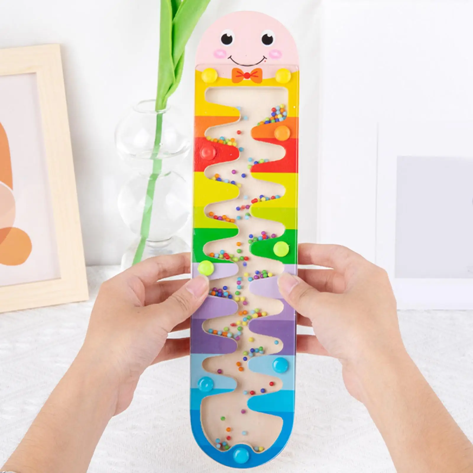 

Colorful Beads Raindrop Rainmaker for Kids Girls And Boys Early Educational