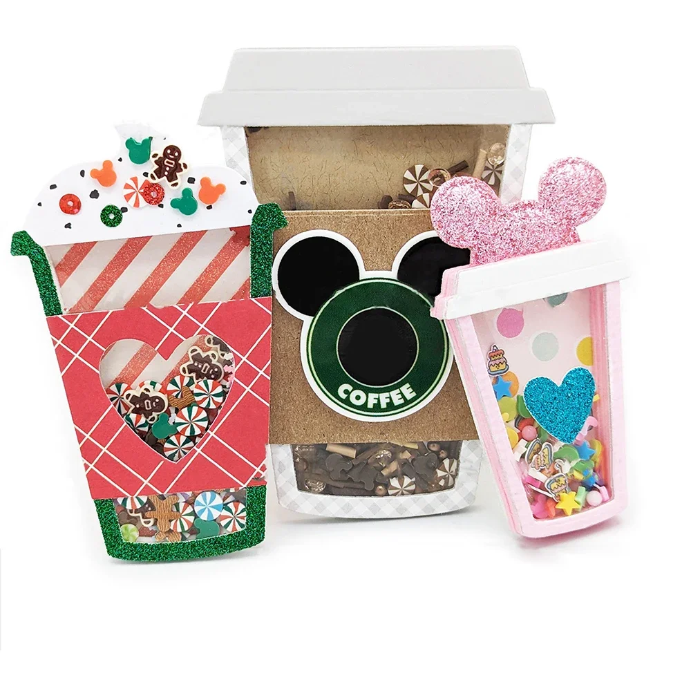 Рельефные рождественские тематические штампы с фруктами для чайных чашек