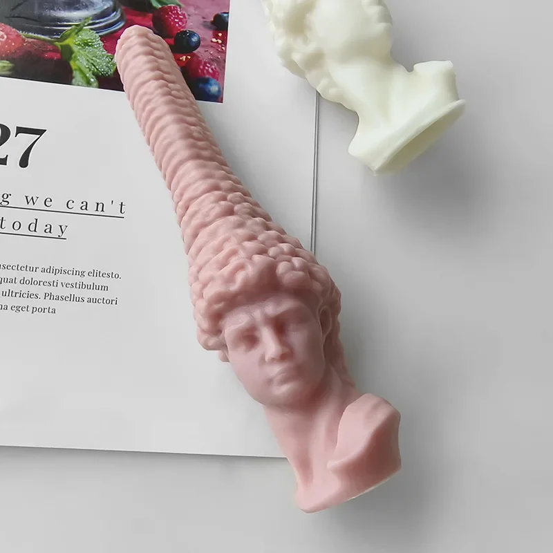 Силиконовая форма в виде головы Давида сделай сам гипс свечи портрет ручная