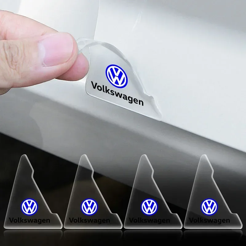 2 шт. прозрачная угловая крышка двери автомобиля защитная наклейка от царапин для