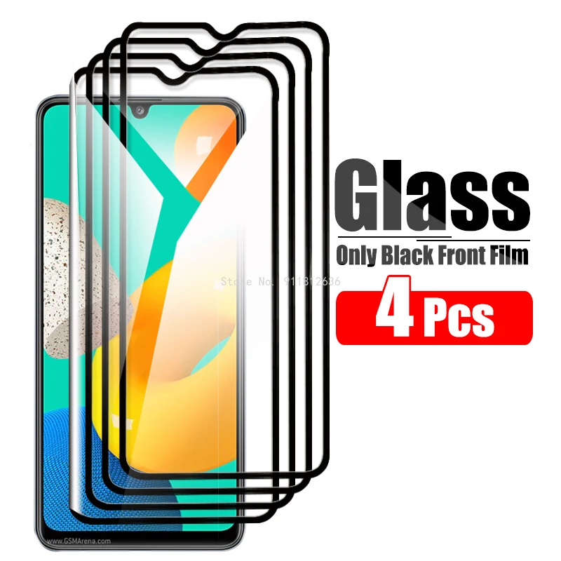 

4 Pcs Protective Glass For Samsung Galaxy M32 5G Screen Protector On For Samsung M52 M31S M31 M51 M02 M02S M11 Tempered Film