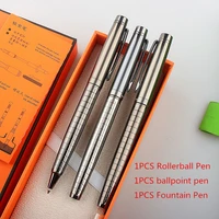 high quality 3pcs metal rollerball pen ink pen elegante signature stationery student office school supplies