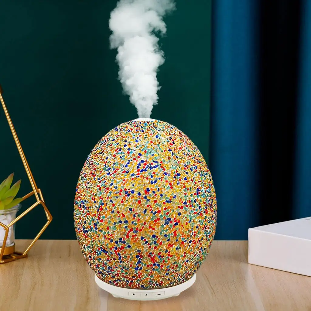 

Mosaic Aroma Essential Oil Diffuser 250ml Cool Mist Air Humidifier with Night Light for Car Home Office Dorm Accessories