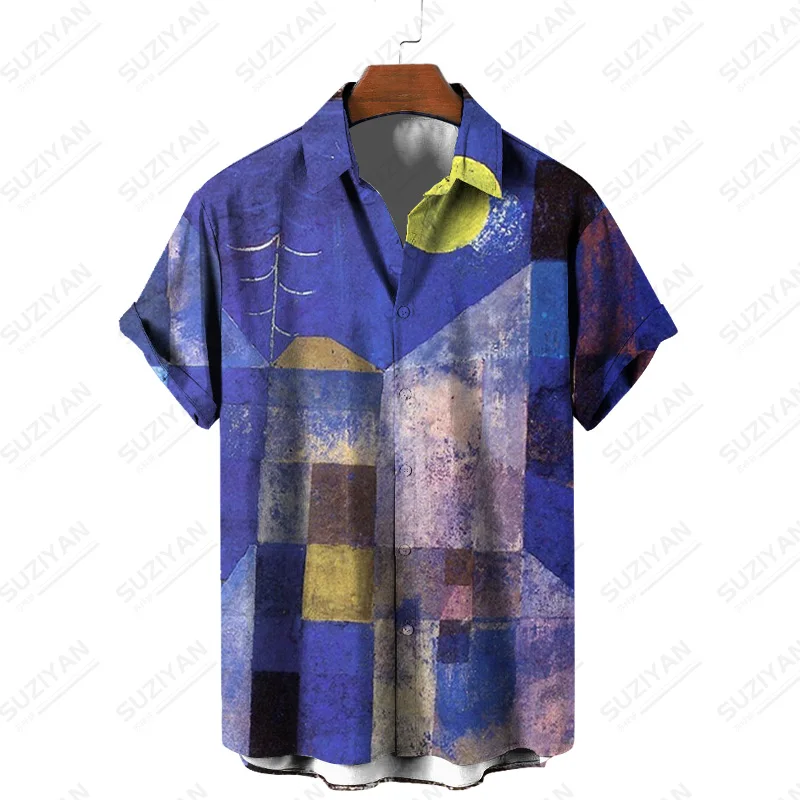 

Turn-Down Shirts For Men Garments Joint Vintage Shirt Men Shipping 2022 England Men Clothes Handsome Large Size Floral