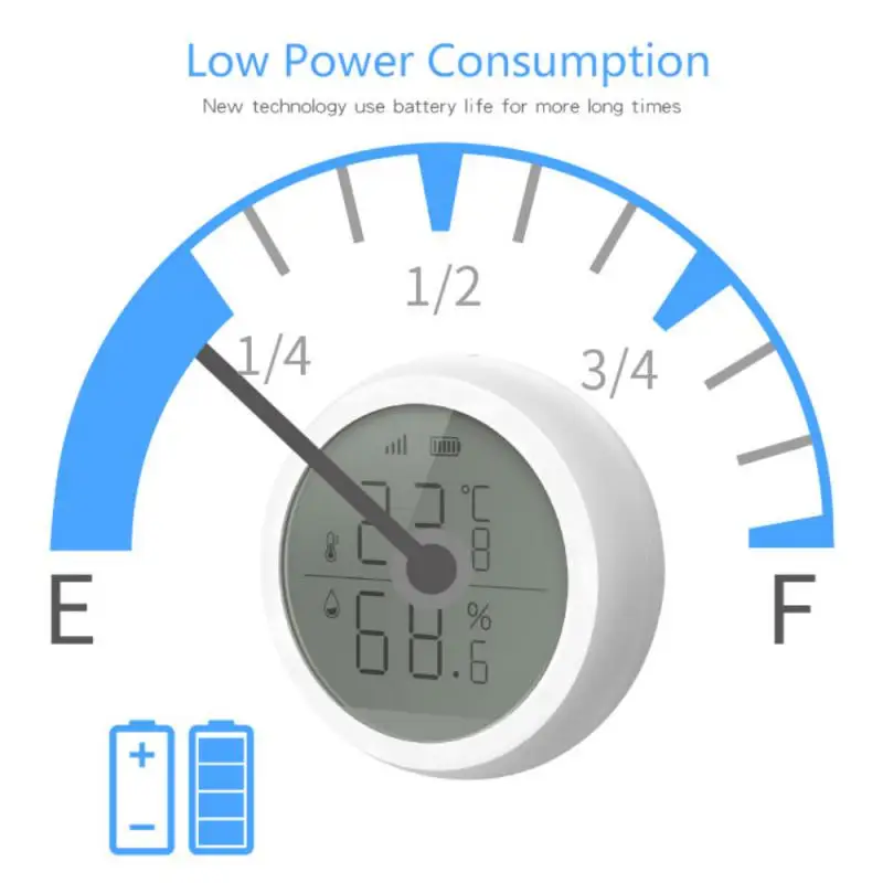 

Smart Home Temperature Humidity Sensor Long Standby Temperature And Humidity Sensor Digital Thermometer Hygrometer