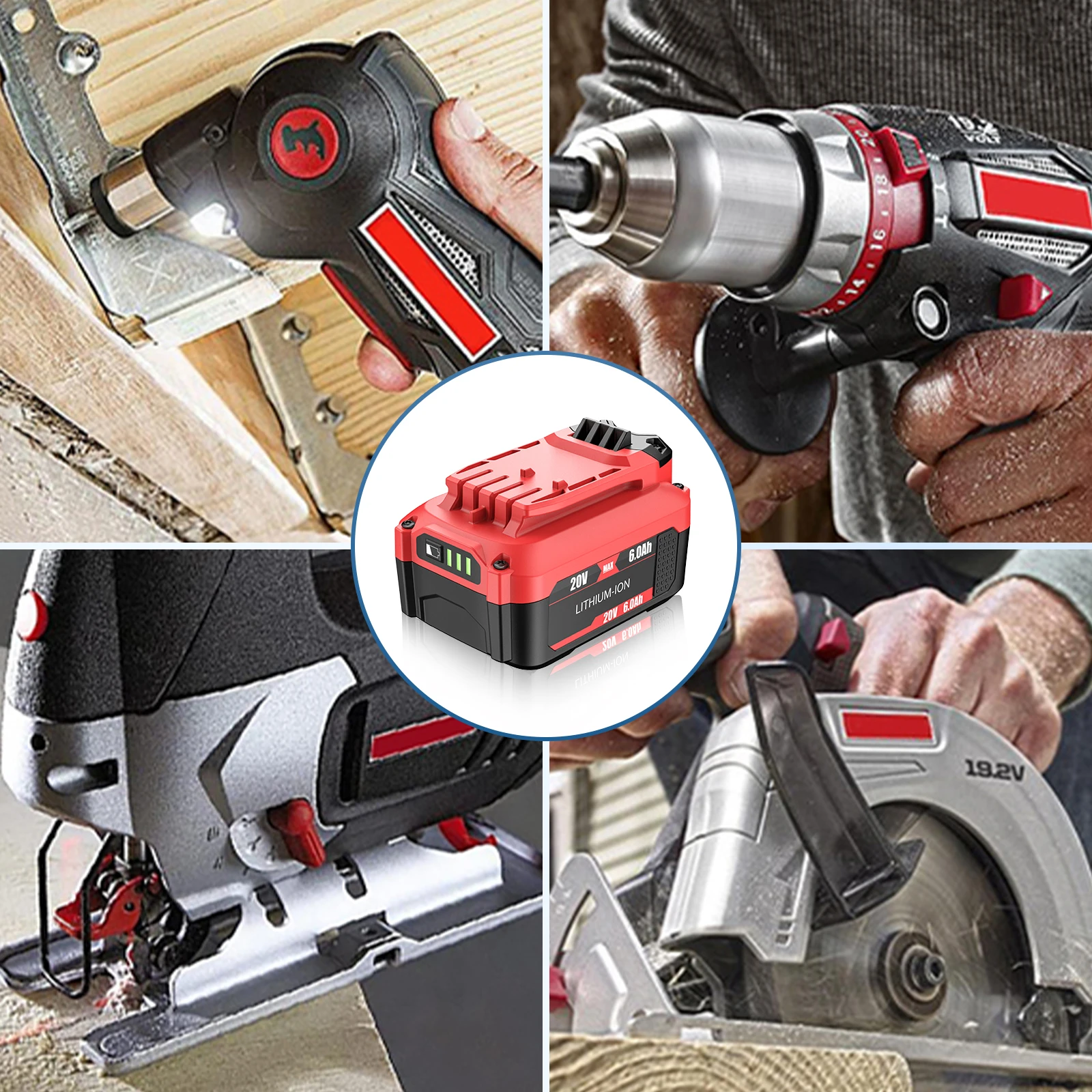 Для Craftsman CMCB205 6000 мАч 20 В литиевая батарея для CMCB204 CMCB206 CMCB202 CMCB201 аккумулятор