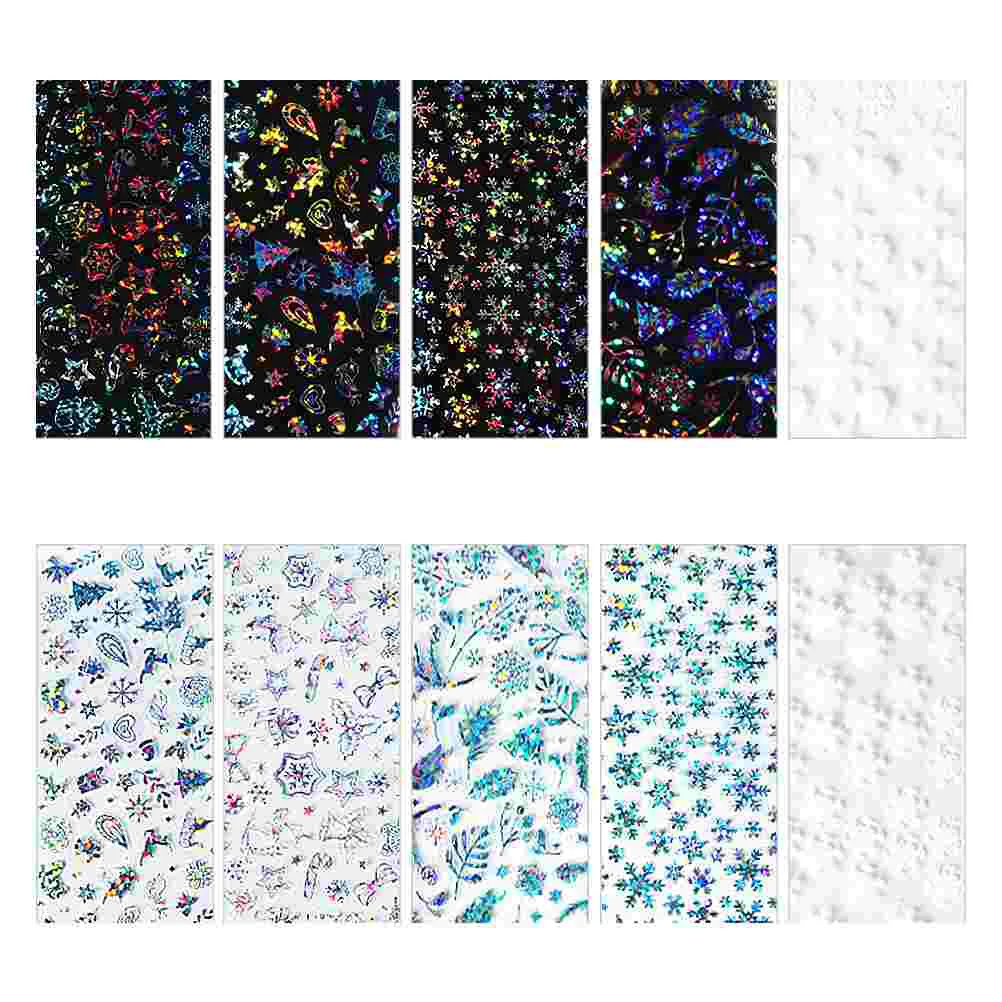 

30Pcs Christmas Theme Nail Stickers Manicures Stickers Nail Art Decals Props