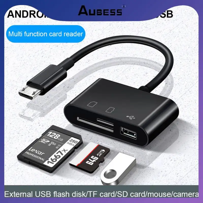 

Convenient Micro Usb Type C Cardreader Usb-c Memory Card Otg Adapter Multi-function Usb Type-c Adapter Otg Writer Portable