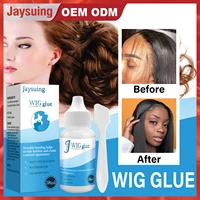 jaysuing wig invisible glue waterproof wig bonding for toupee hair extensions transparent liquid adhesive replacement tool 38ml