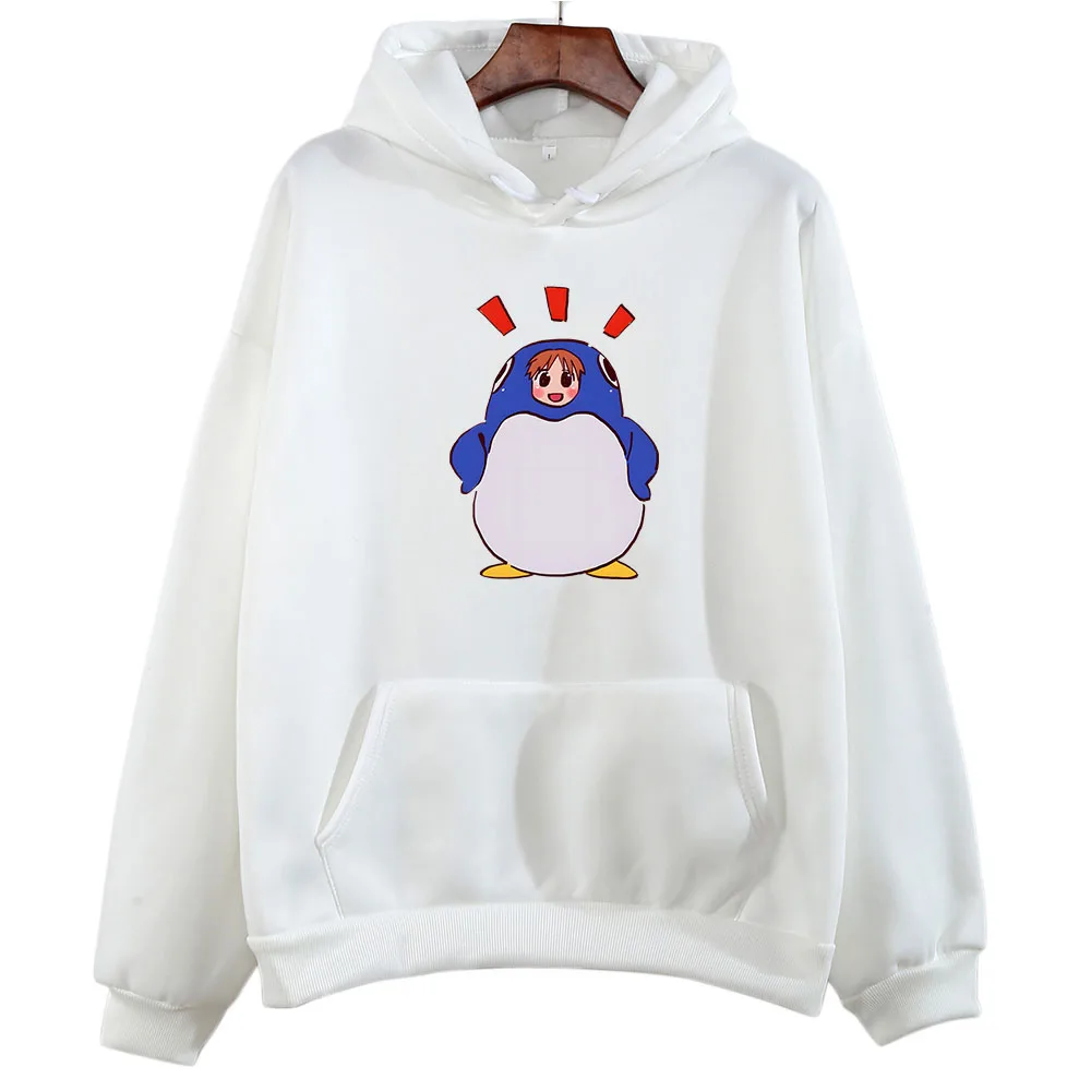 

Azumanga Daioh Chiyo Mihama Aesthetic Hoodie WOMEN Cartoon Penguin Bustle Sweatwear Couple Clothed Kawaii/Cute Autumn/Winter Top