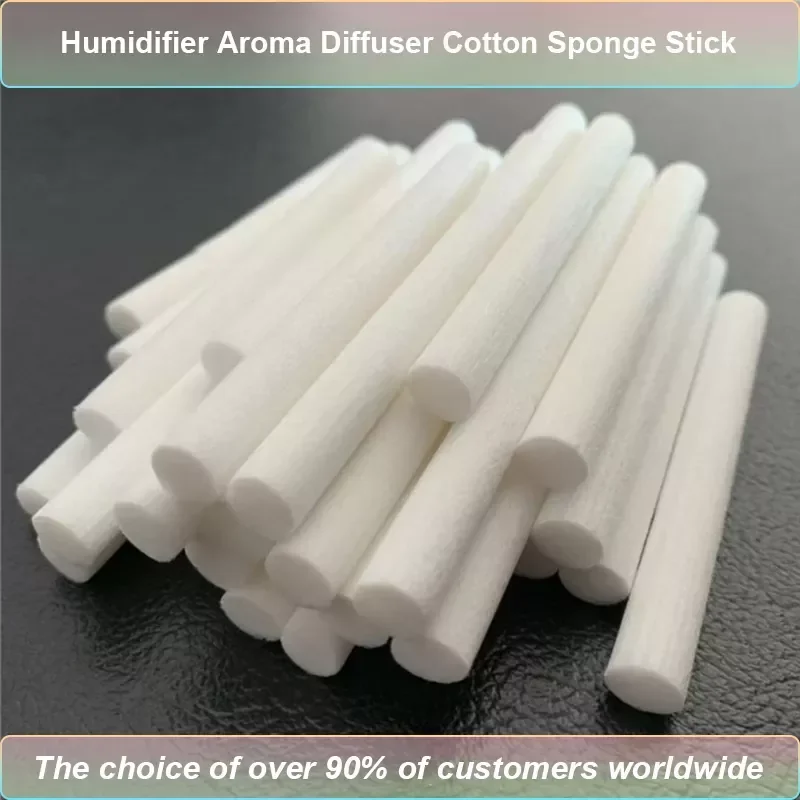 Pcs 7mm/8mm Humidifier Filter Cotton Swab Core USB Air Ultrasonic Humidifier Aroma Diffuser Replacement Cotton Sponge Stick