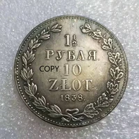 poland russia 1838 silver plated brass commemorative collectible coin gift lucky challenge coin copy coin